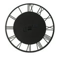 thumbnail image 3 of A&B Home Round Gear Wall Clock with Roman Numerals - Antique Black, Antique Gold Finish, 3 of 4