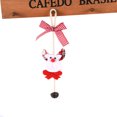 thumbnail image 5 of Christmas Decorations Christmas Butterfly Festival Bell Pendant Desktop Window Creative Ornaments Wooden Garland Beads (A, One Size), 5 of 5