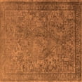 thumbnail image 1 of Ahgly Company Indoor Square Oriental Orange Industrial Area Rugs, 5' Square, 1 of 4