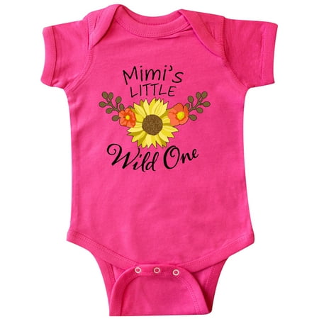 

Inktastic Mimi s Little Wild 1 with Beautiful Sunflower Gift Baby Boy or Baby Girl Bodysuit