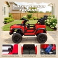 thumbnail image 5 of iYofe Ford Ford Bronco Raptor Electric Ride on Cars for Kids, 12V Powered Ride on Toys Truck with Remote Control, 4 Wheels, Spring Suspension, Red, 5 of 7