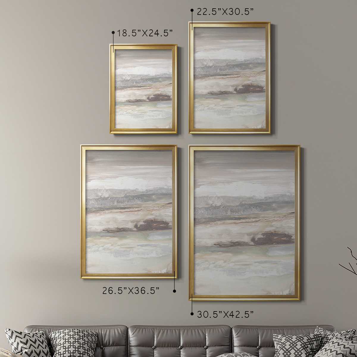 Neautral September Sky Premium Framed Print - Ready to Hang