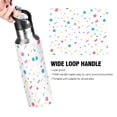 thumbnail image 4 of Yayeee 20oz Insulated Water Bottle Double Wall Stainless Steel with Flip Straw Lid, White Retro Pattern, 4 of 7