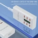 thumbnail image 3 of El nuevo adaptador de cargador de teléfono móvil con enchufe USB de 6 puertos y 30 W es adecuado para teléfonos móviles, tabletas, cargadores multipuerto de 2 A, enchufes de carga rápida para viajes y, 3 of 9
