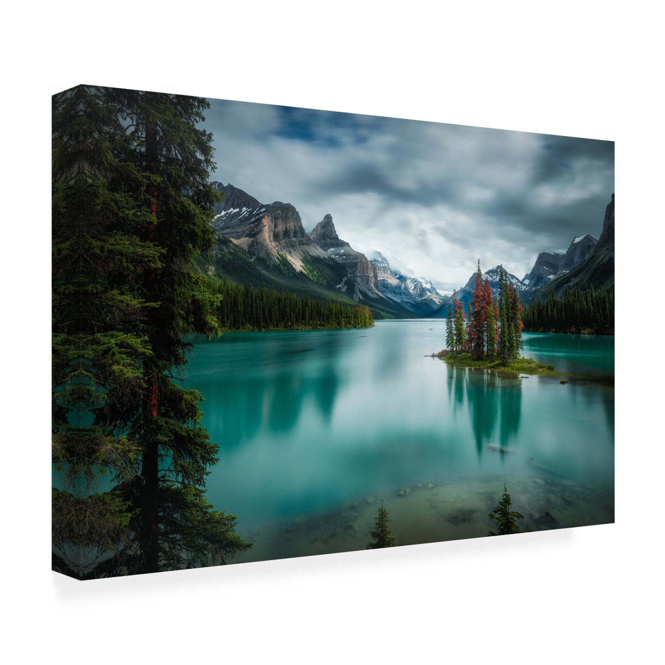 Canvas Wall Art - Alex Zhao 'Spirit Island' Wall Art for Living Room, Bedroom, or Office Décor by Trademark Fine Art - 32 x 22 Inches