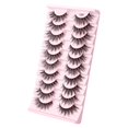 thumbnail image 1 of 3/10 pares de pestañas de visón 3D, tira rusa, pestañas postizas dramáticas, maquillaje de imitación, venta al por mayor, extensión de pestañas postizas, maquillaje hola suerte  unisex, 1 of 2