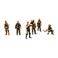 thumbnail image 2 of Milaget 1/64 Scale Firefighter Figure Diorama Action Figures Mini Realistic Tiny People Model for Scenery Landscape Decor Accessories Style C, 2 of 9