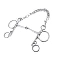 thumbnail image 3 of 5'' Broca de Acero Inoxidable Macarena con Cadena del Encintado y los Encintador Snaffle Pelham, 3 of 6