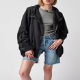 thumbnail image 2 of Veste d'Automne pour Adolescente à Manches Longues de Couleur Unie, 2 of 5