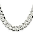 thumbnail image 2 of Primal Silver Sterling Silver 12.30mm Beveled Curb Chain, 2 of 4