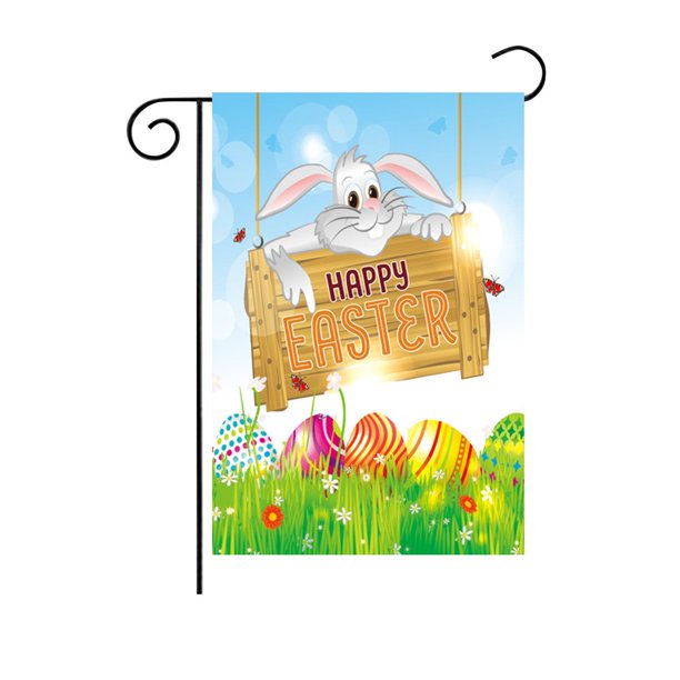 easter garden flag double sided easter flags for outdoors