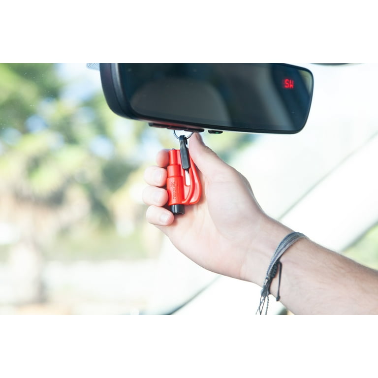resqme Emergency Car Escape Tool, Seatbelt Cutter Window Breaker, Yellow,  Single Pack, 0.05lbs