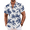 Coconut Tree-white, variant on Mens Hawaiian Shirts Short Sleeve Casual Button Down Shirts Tropical Shirts for Men