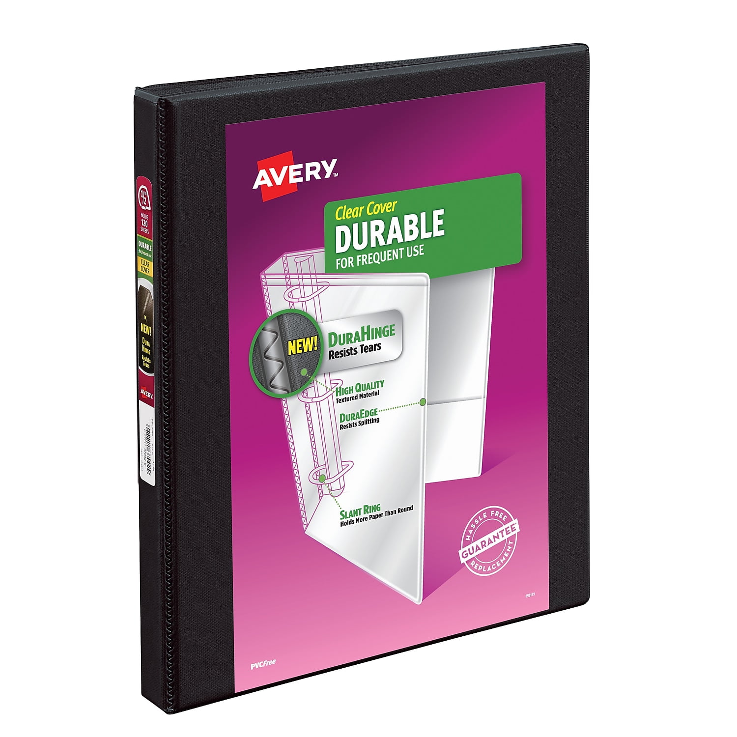 Avery Durable 1/2' 3-Ring View Binder Black (17001) 823492