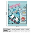 thumbnail image 4 of Sanrio HANGYODON Throw Blanket Cute Flannel for Boys Girls Men Women, 4 of 7