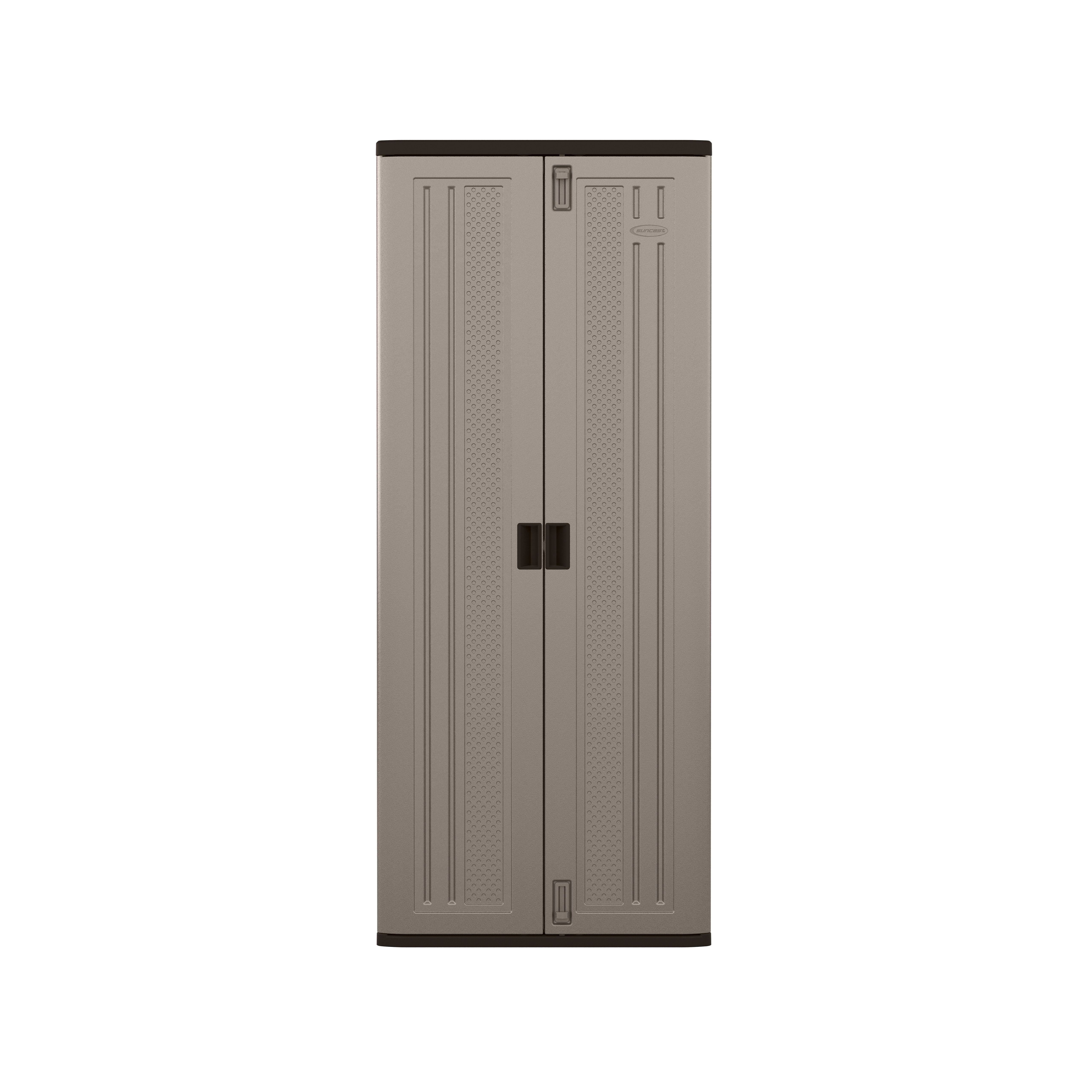 Suncast 3-Shelf Resin Base Garage Cabinet Locker, Gray - Walmart.com