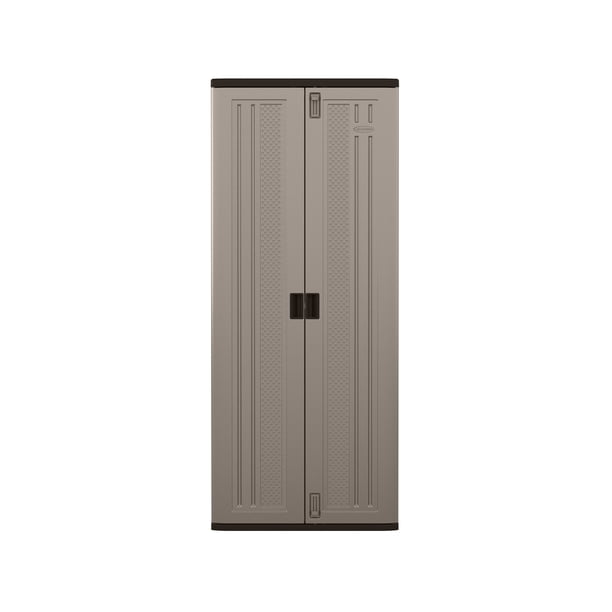 Suncast 3-Shelf Resin Base Garage Cabinet Locker, Gray - Walmart