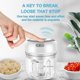 thumbnail image 3 of Cordless Electric Chopper, Mini Food Processor, 250ml, Easy To Clean And Replace, Durable Electric Blender For Vegetables And Fruits, 3 of 5