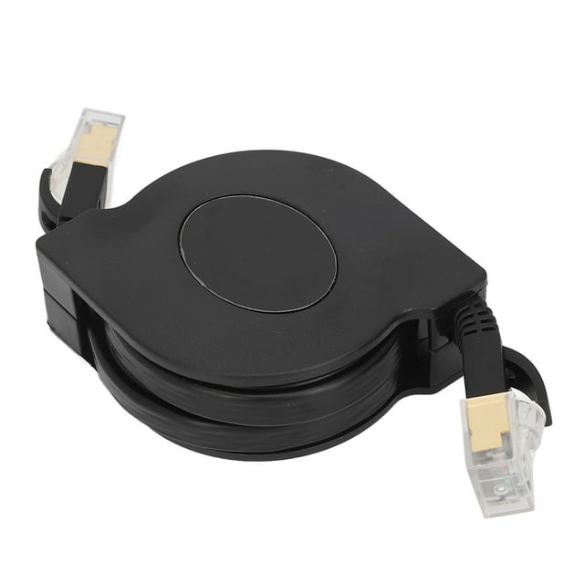 Cable retráctil Cat7 portátil de cobre plano Ethernet de alta velocidad de 1,5 metros