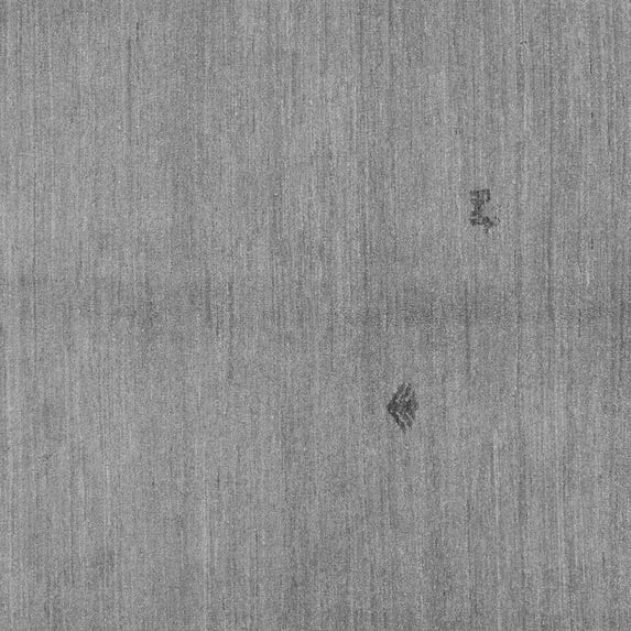 Ahgly Company Indoor Square Abstract Gray Modern Area Rugs, 6' Square