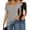 Black, Light Gray, Short Sleeve, variant on 2 Pcs Womens T Shirt Tops with Scoop Neck Basic Casual Tee Women Basic Layer Shirts