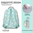 thumbnail image 3 of Abstract Pig Student Backpack Cute Watercolor Farm Animal Cartoon Print Artistic Pattern Funny Piggy Design Aesthetic School Bookbag for Student, 3 of 6