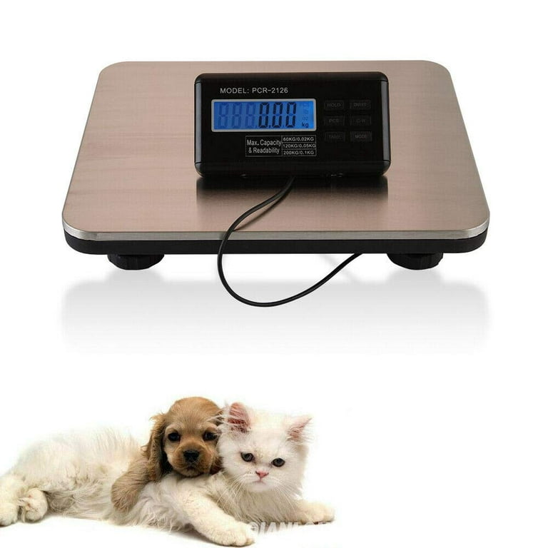 Miumaeov Postal Scale Pet Scale Dog Scales for Large Breed Shipping Scale  for Packages Digital Livestock Scale Stainless Steel Platform Electronic