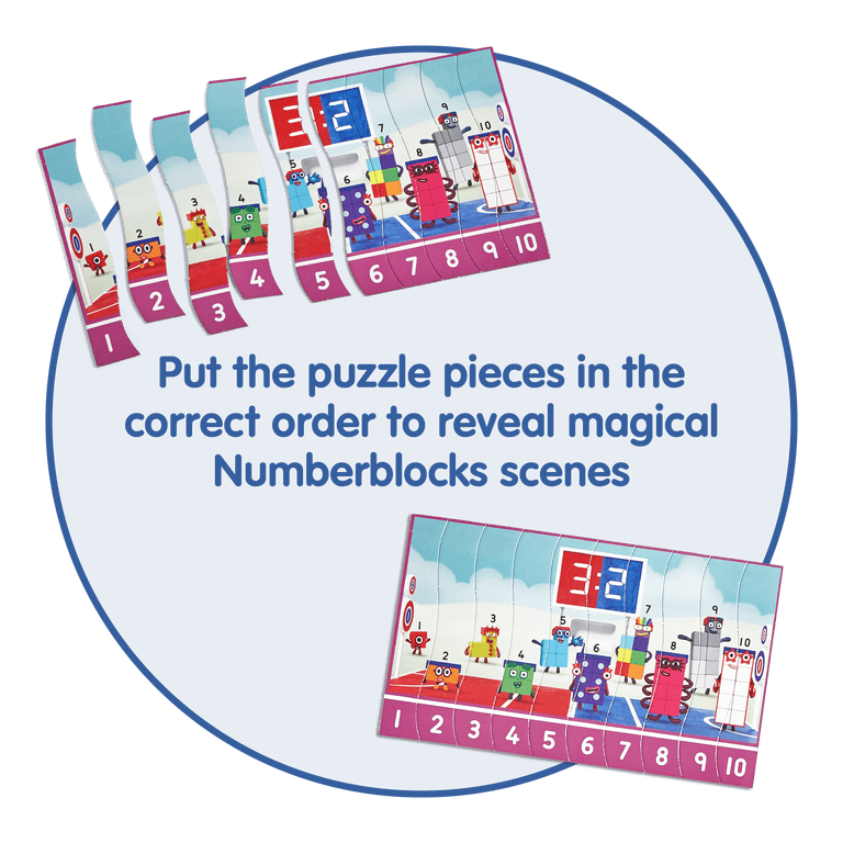 hand2mind Numberblocks® Sequencing Puzzle Set, Sequencing Number