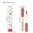thumbnail image 3 of Lápiz labial mate, brillo labial aterciopelado, antiadherente, resistente al agua, de larga duración., 3 of 5