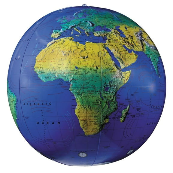 Replogle Inflatable Topographical Globe 16-inch Diameter