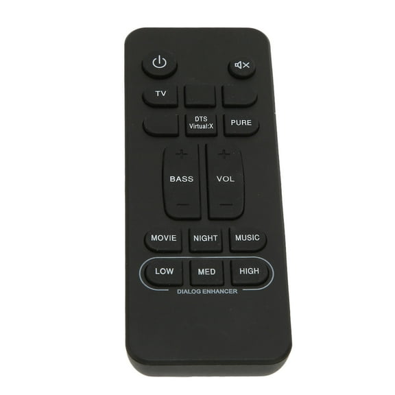 Soundbar Remote, Universal ABS Replacement Sensitive Sound Remote Control AAA Batteries Powered  For Soundbar