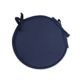 thumbnail image 1 of Yuarrent 4 unids/set de cojines hechos con algodón para una sensación suave y transpirable, cojines de silla antideslizantes con lazos Decoración del hogar azul oscuro, 1 of 6