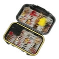 thumbnail image 3 of Fishing Tackle, 72 Pieces Fly Design Stainless Steel Fly Fishing Lure With Waterproof Box For Fishing, 3 of 8