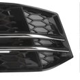 thumbnail image 4 of 2pcs Front Bumper Lower Grille Black 8W0807681F Replacement Fit for A4 S4 B9 2016-2018, 4 of 5