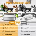 thumbnail image 5 of Walchoice Bento Box, 81oz Stainless Steel Lunch Container with Lid, 3 Compartments Food Storage with Removable Divider, Metal Meal Prep Container - Dishwasher/Freezer Safe, 5 of 8