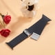 thumbnail image 3 of YuiYuKa Trenzada Nylon Solo Loop Para Apple Watch Bands 41mm 45mm 40mm 44mm 38mm 42mm Cinturón De Elástico Pulsera iWatch Series SE 7 6 5 4 3 2 1 Pulseras - azul abismo YuiYuKa Apple watch band 42mm 44mm 45mm, 3 of 6