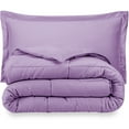 thumbnail image 6 of Bare Home Ultra-Soft Premium 1800 Series Goose Down Alternative Comforter Set - Hypoallergenic - All Season - Plush Fiberfill, Twin Extra Long (Twin/Twin XL, Lavender), 6 of 6