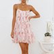thumbnail image 3 of WILLBEST Vestidos para Mujer Vestido Minivestido Estampado Sexy de Tirantes Estilo Resort de Primavera y Verano para Mujer Extra Grande, 3 of 3