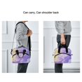 thumbnail image 6 of Lunch Bag Portable Crossbody Meal Bag Cooler Bag Insulated Lunch Bag Food Bag Handheld & Crossbody Design Purple Cloud, 6 of 6