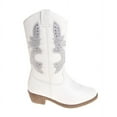 thumbnail image 2 of Kensie Girl Zip-up Low Heel Faux Leather Cowgirl Boots, 2 of 8