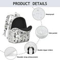 thumbnail image 4 of Schnauzer Dogs with Paw Backpack for School,Cute School Bag,Schoolbag with Adjustable Shoulder Straps & Padded Back,15"x11.42"x5.5", 4 of 6
