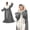 Gray, variant on TRUSTWARMTH Wearable Heated Throw Blanket 50" * 64", Electric Heated Wrap Poncho Shawl with Hood Pockets, 6 Heat Settings & 1-4H Timer Auto Off, Machine Washable, Gray