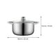 thumbnail image 3 of 1 olla de acero inoxidable para sopa, multifuncional, color plateado., 3 of 4