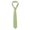 thumbnail image 1 of Balery White Green Plaid Corbata Clásica de Seda para Hombre, Corbata Tejida Jacquard, Corbatas Formales para Negocios y Bodas, 1 of 7