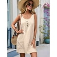 thumbnail image 5 of Summer Dress for Women Sleeveless Tank Dress with Pockets Casual Short A Line Dress Crewneck Sundress  XL, 5 of 6