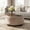 Brown, variant on Casa Pura Furniture Modern Round Storage Ottoman Coffee Table, Flip Top Boucle Upholstered Footrest with Wooden Legs for Living Room & Bedroom, White
