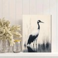 thumbnail image 2 of Qisvanset 12x16 Inch With Frame 2D Flat Wall Art Japanese Crane Traditional Ink Asian Minimalist Decor, 2 of 8