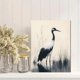 thumbnail image 2 of Qisvanset 12x16 Inch With Frame 2D Flat Wall Art Japanese Crane Traditional Ink Asian Minimalist Decor, 2 of 8