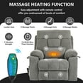 thumbnail image 5 of LEGAHOME Oversize Lift Recliner Chair, Electric Power Lift Chair with Heated and Massage Function, Large Fabric Recliner with Remotes & Cup Holders, Wide Seat Lounge Sofa for Big and Tall, Gray, 5 of 12