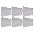 thumbnail image 4 of Pantalla de tela gris plateada E14 para lámpara de mesa, lámpara de techo, para hotel y sala de estar, 6 unidades, 4 of 14